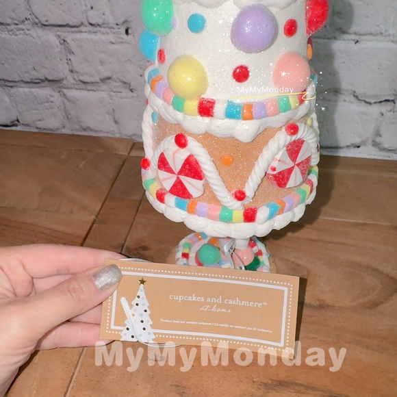 Pastel Donut Candy Cane Gingerbread Christmas Tree Set of 2 - Picture 5 of 6